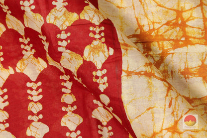 Lite Weight Handpainted Batik Silk Saree - PB 52 - Silk Sari - Panjavarnam