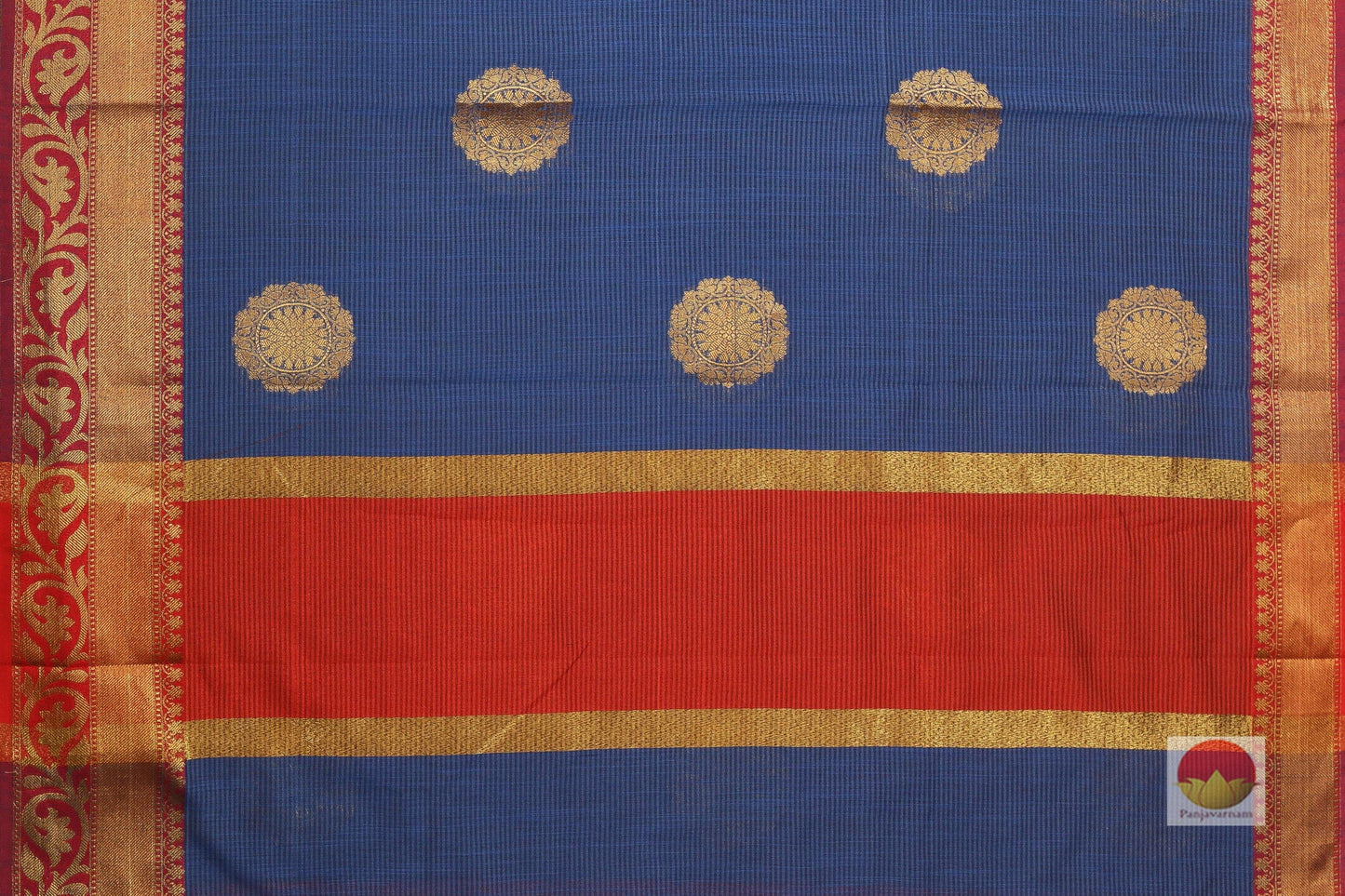 Lite Weight Handwoven Banarasi Silk Cotton Saree - PSC 248 - Silk Cotton - Panjavarnam