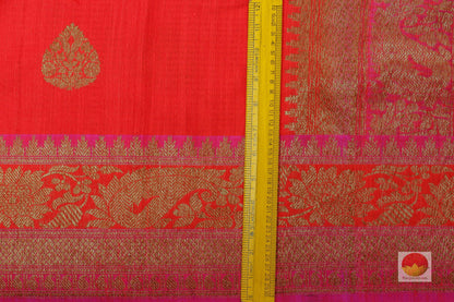 Lite Weight Handwoven Banarasi Silk Saree - Matka Silk - PM 28 - Banarasi Silk - Panjavarnam