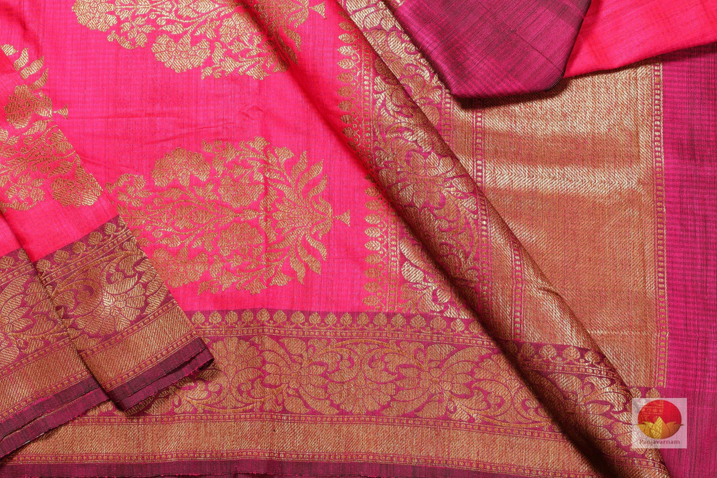 Lite Weight Handwoven Banarasi Silk Saree - Matka Silk - PM 29 Archives - Banarasi Silk - Panjavarnam