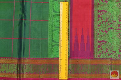 Lite Weight Handwoven Pure Silk Kanjivaram Saree - No Zari - PV 4689 Archives - Silk Sari - Panjavarnam