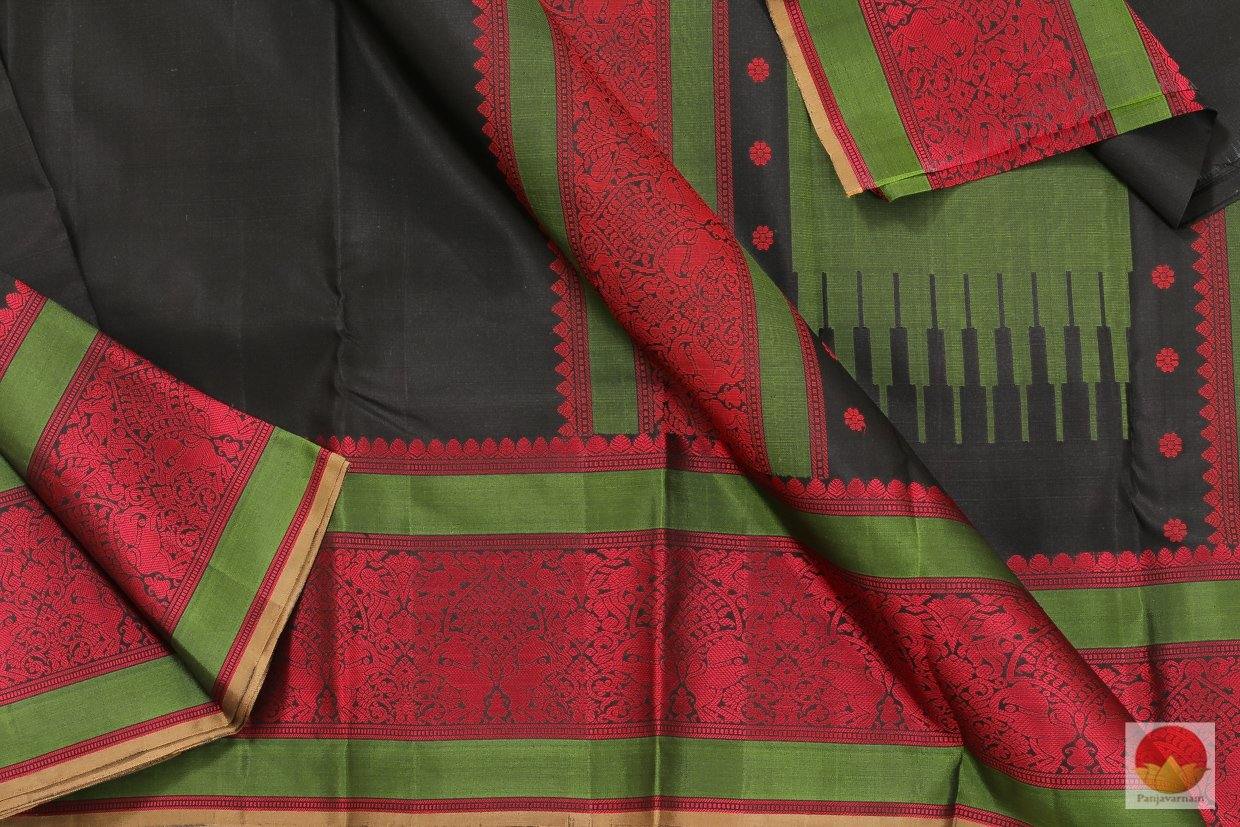 Lite Weight - Handwoven Pure Silk Kanjivaram Saree - No Zari - PV NZ 4634 Archives - Silk Sari - Panjavarnam