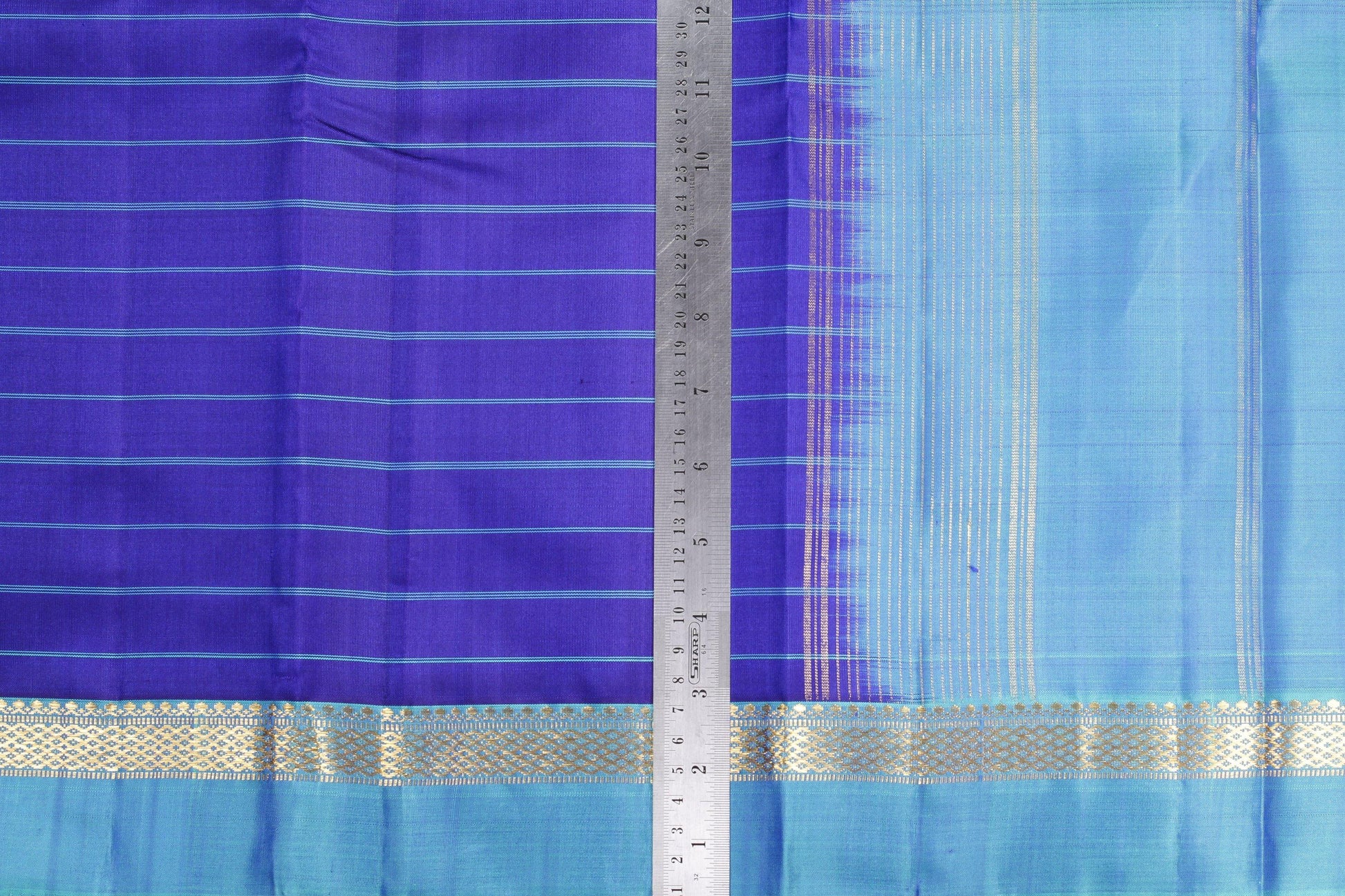 Lite Weight Handwoven Pure Silk Kanjivaram Saree - Pure Silk - PVJU 0618 1451 - Silk Sari - Panjavarnam