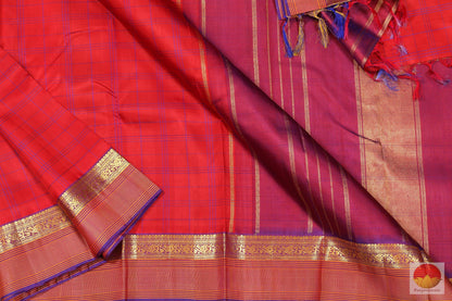 Lite Weight Handwoven Pure Silk Kanjivaram Saree - Pure Zari - G 1847 Archives - Silk Sari - Panjavarnam