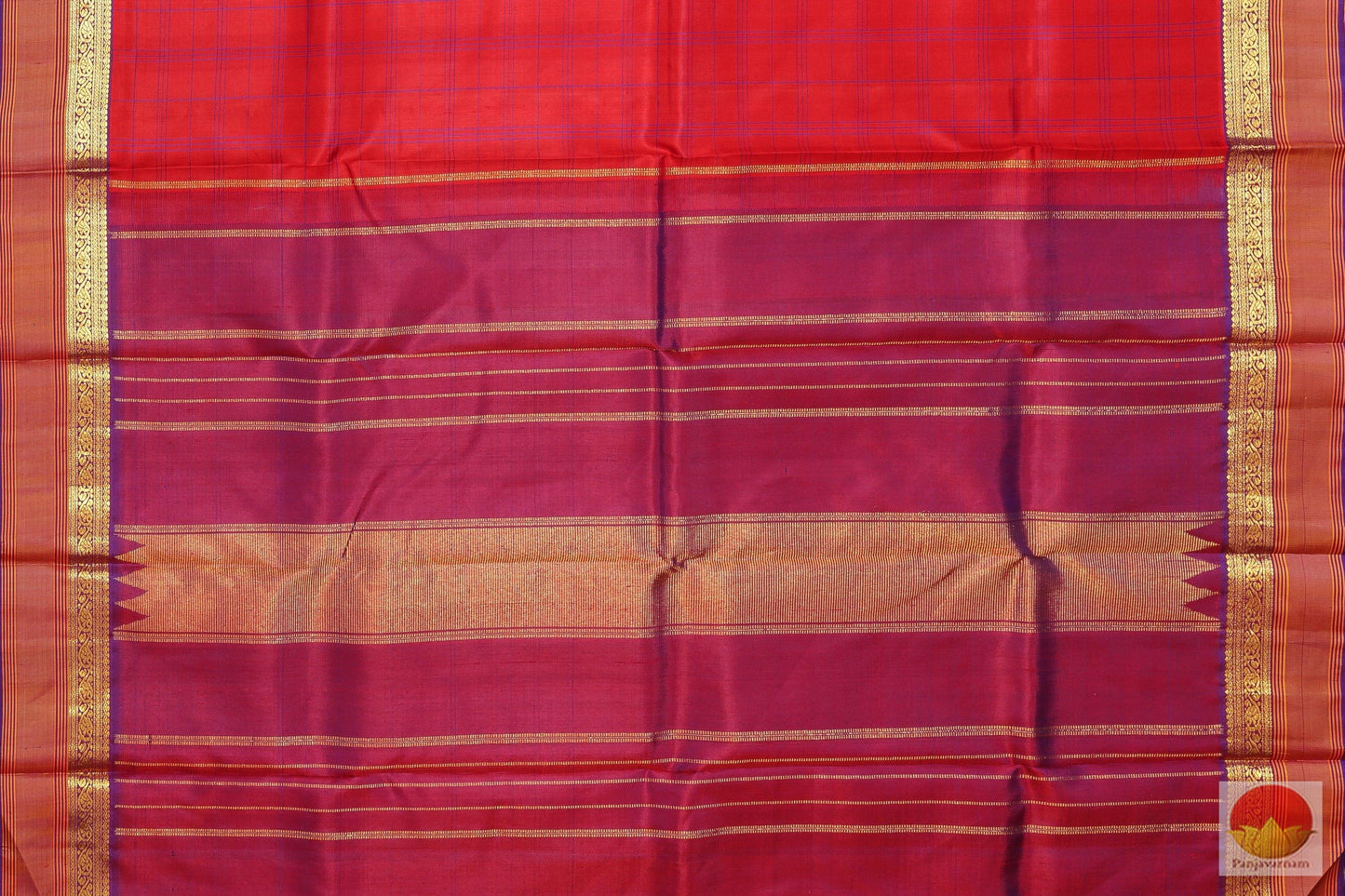 Lite Weight Handwoven Pure Silk Kanjivaram Saree - Pure Zari - G 1847 Archives - Silk Sari - Panjavarnam