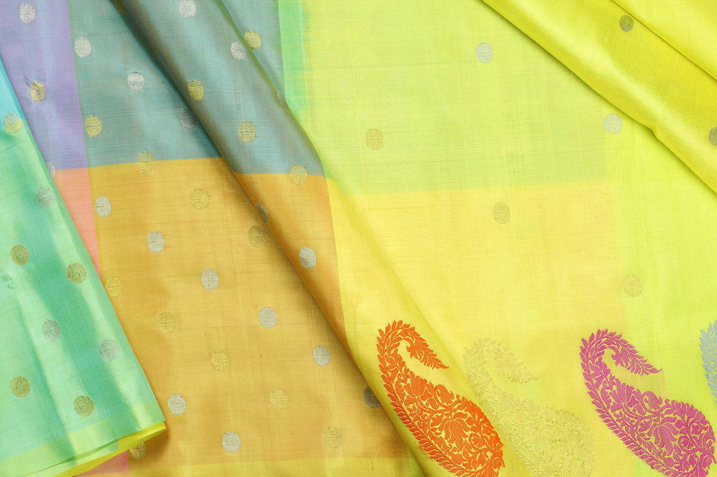 Lite Weight Handwoven Pure Silk Kanjivaram Saree - Pure Zari - PA 143 - Silk Sari - Panjavarnam