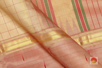 Lite Weight - Handwoven Pure Silk Kanjivaram Saree - Pure Zari - PV G 1703 Archives - Silk Sari - Panjavarnam
