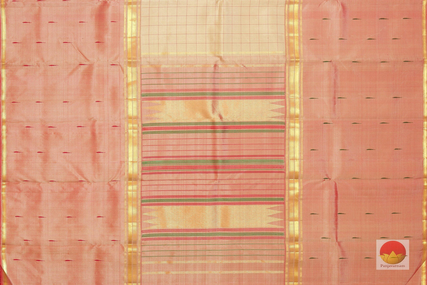 Lite Weight - Handwoven Pure Silk Kanjivaram Saree - Pure Zari - PV G 1703 Archives - Silk Sari - Panjavarnam