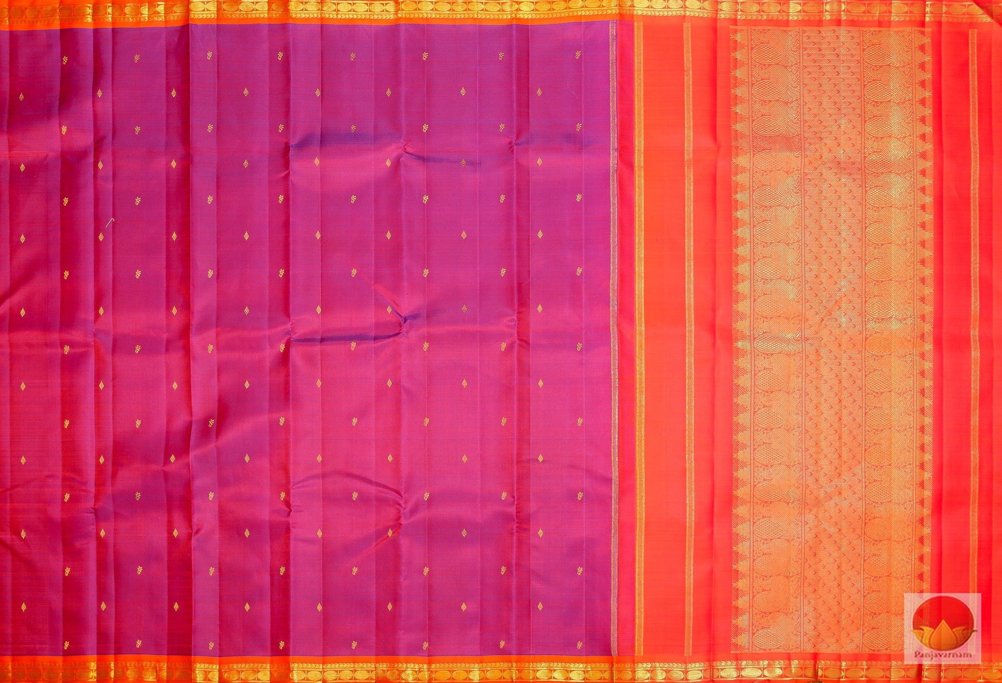 Lite Weight - Handwoven Pure Silk Kanjivaram Saree - Pure Zari - PV G 1843 Archives - Silk Sari - Panjavarnam