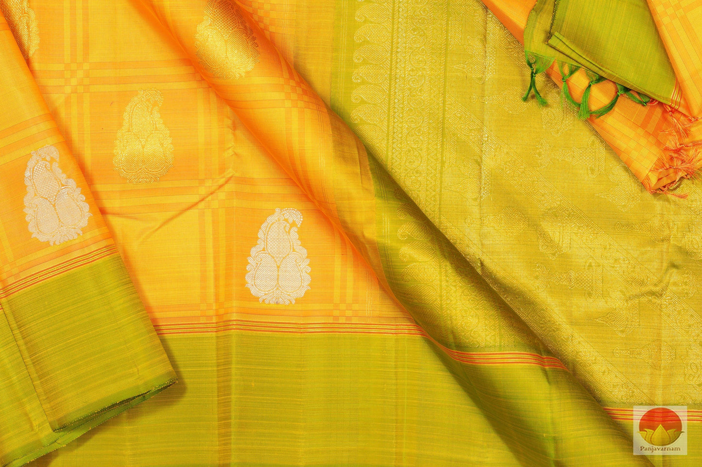 Lite Weight Handwoven Pure Silk Kanjivaram Saree - Pure Zari - PV G 1885 Archives - Silk Sari - Panjavarnam