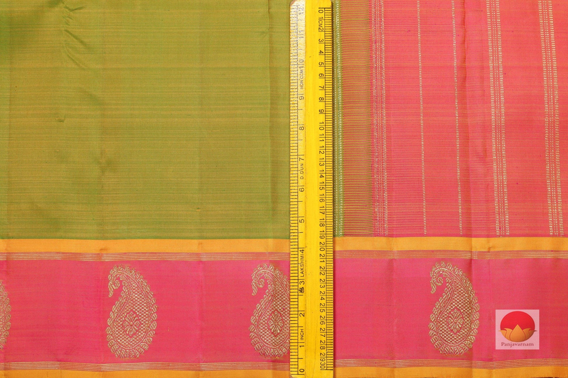 Lite Weight Handwoven Pure Silk Kanjivaram Saree - Pure Zari - PVSM G 68 - Silk Sari - Panjavarnam