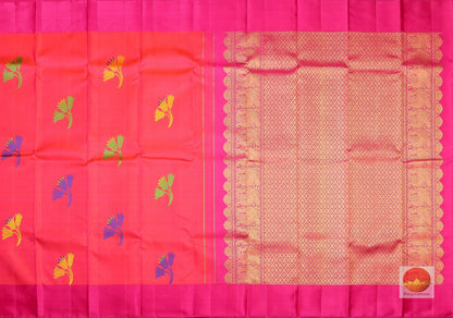 Lite Weight Handwoven Pure Silk Kanjivaram Saree - PV G 1656 - Silk Sari - Panjavarnam