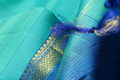 Lite Weight Handwoven Pure Silk Kanjivaram Saree - PVJU 0618 1450 - Silk Sari - Panjavarnam