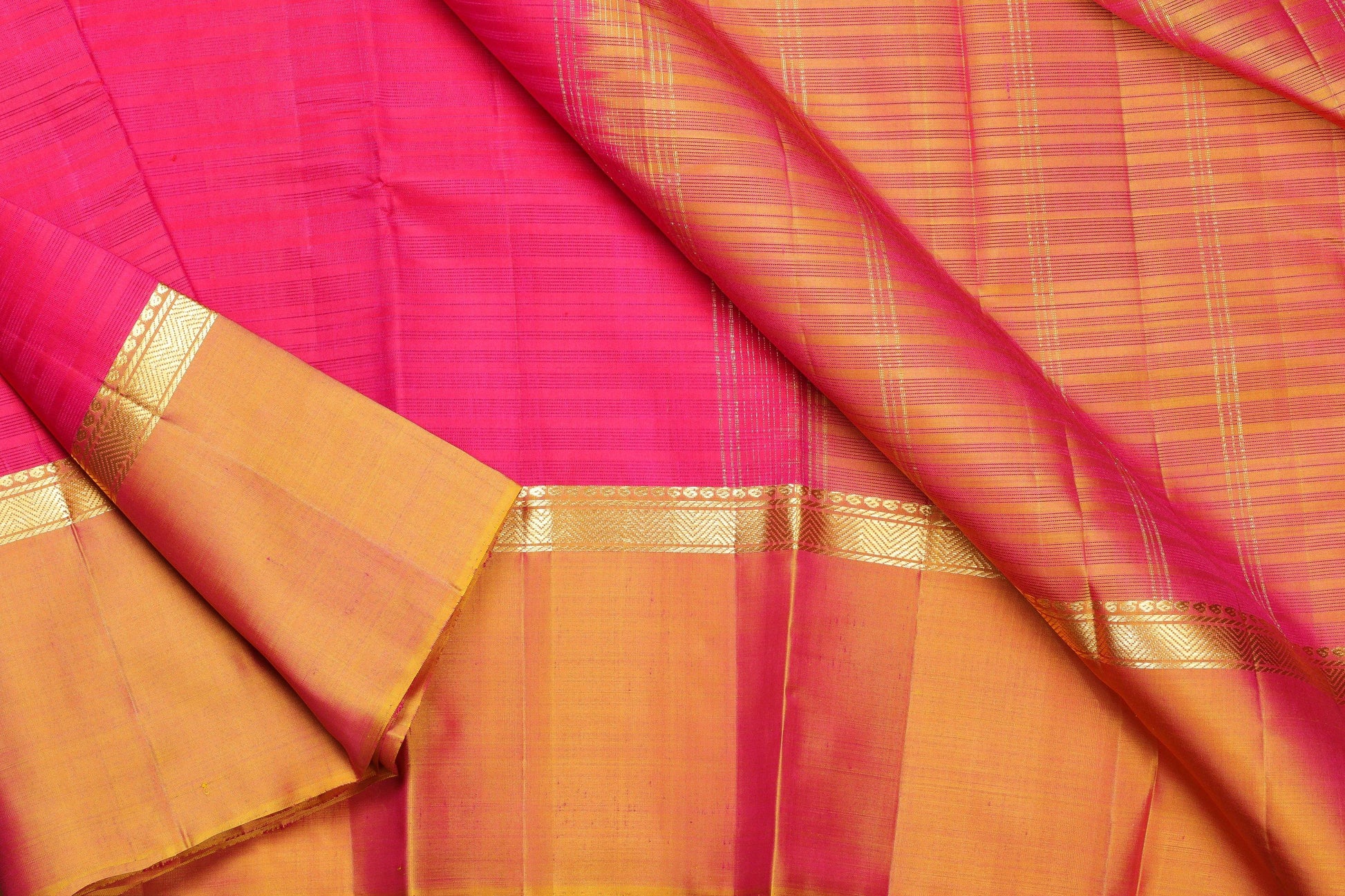 Lite Weight Handwoven Pure Silk Kanjivaram Saree - PVJU 0618 1465 - Silk Sari - Panjavarnam