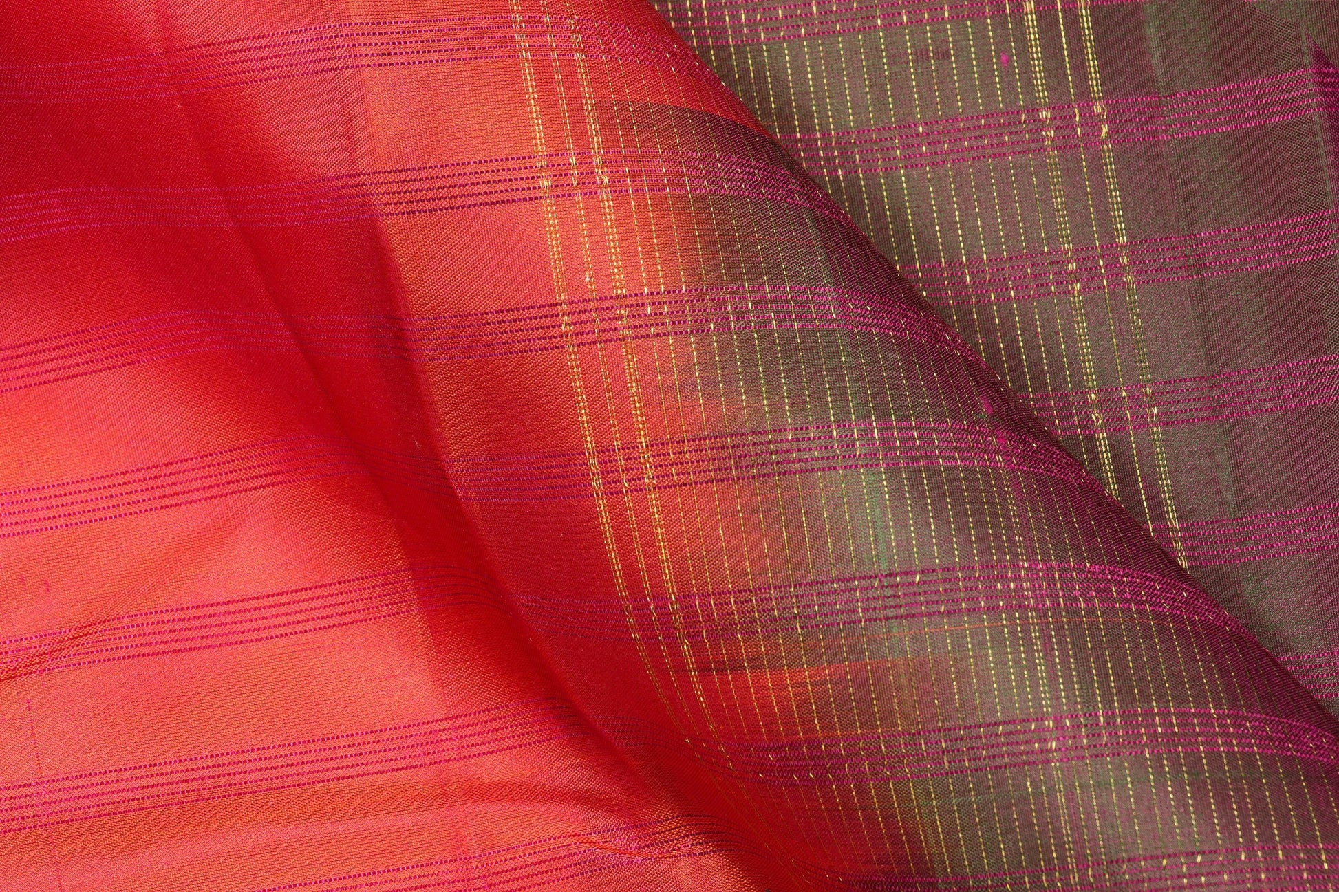 Lite Weight Handwoven Pure Silk Kanjivaram Saree - PVJU 0618 1466 - Silk Sari - Panjavarnam