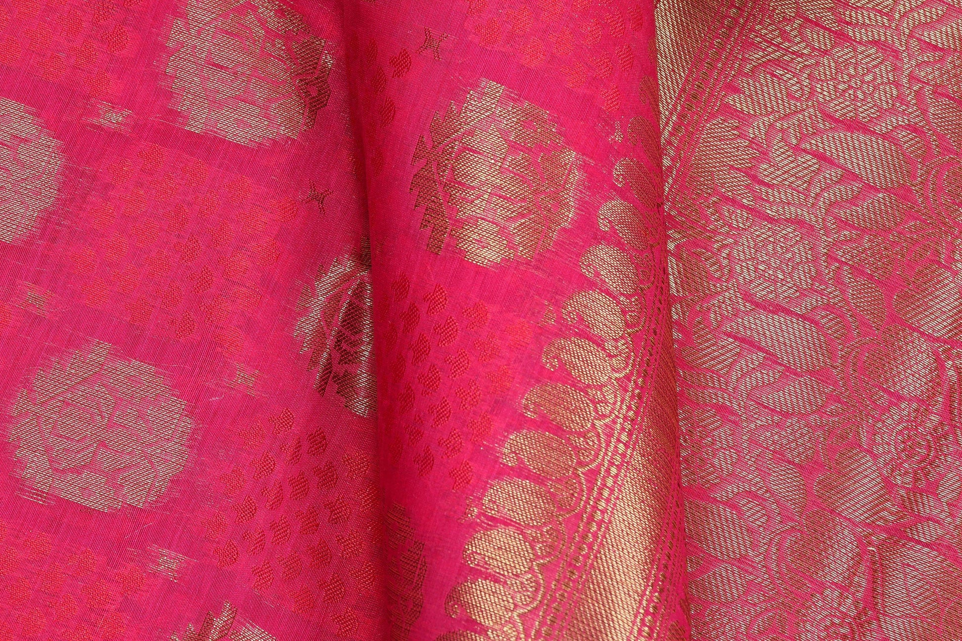 Lite Weight Handwoven Silk Cotton Saree - PSC 007 - Silk Cotton - Panjavarnam