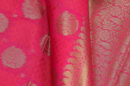 Lite Weight Handwoven Silk Cotton Saree - PSC 007 - Silk Cotton - Panjavarnam PSC 007