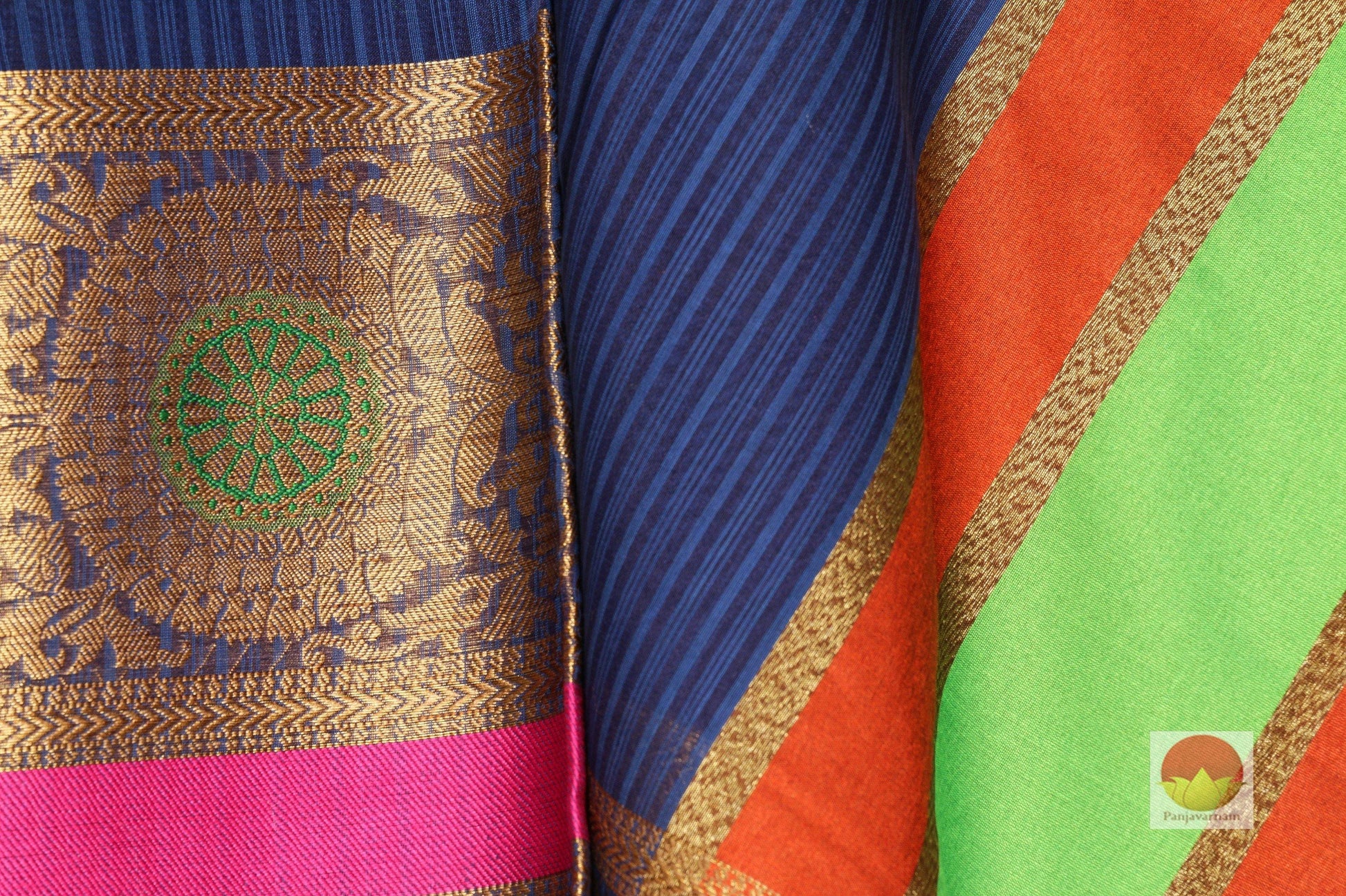 Lite Weight Handwoven Silk Cotton Saree - PSC 013 - Silk Cotton - Panjavarnam