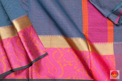 Lite Weight Handwoven Silk Cotton Saree - PSC 30 - Silk Cotton - Panjavarnam