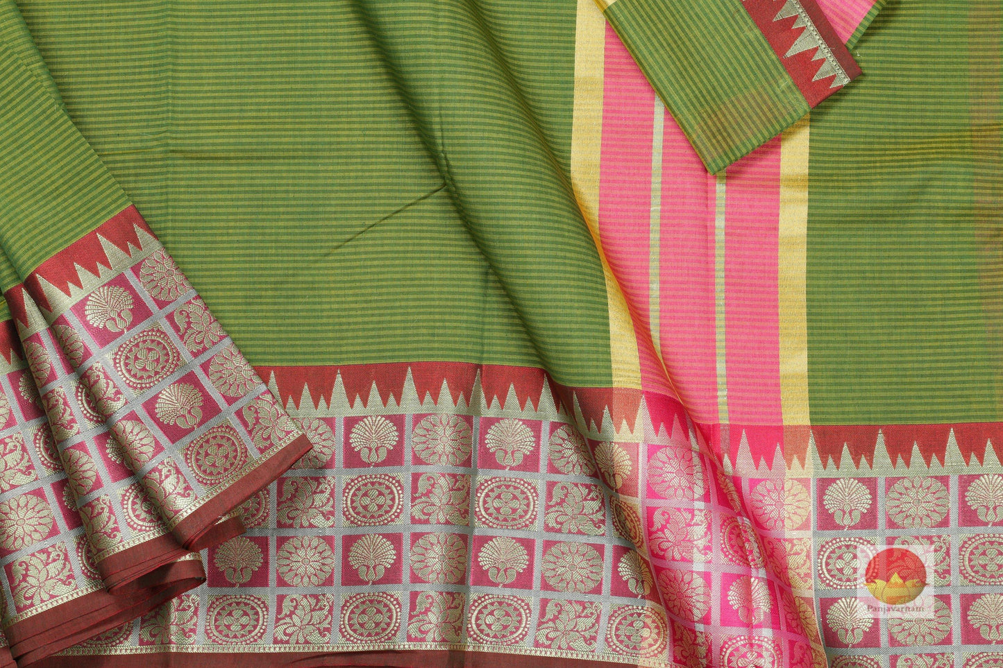 Lite Weight Silk Cotton Saree - PSC 26 - Silk Cotton - Panjavarnam PSC 26