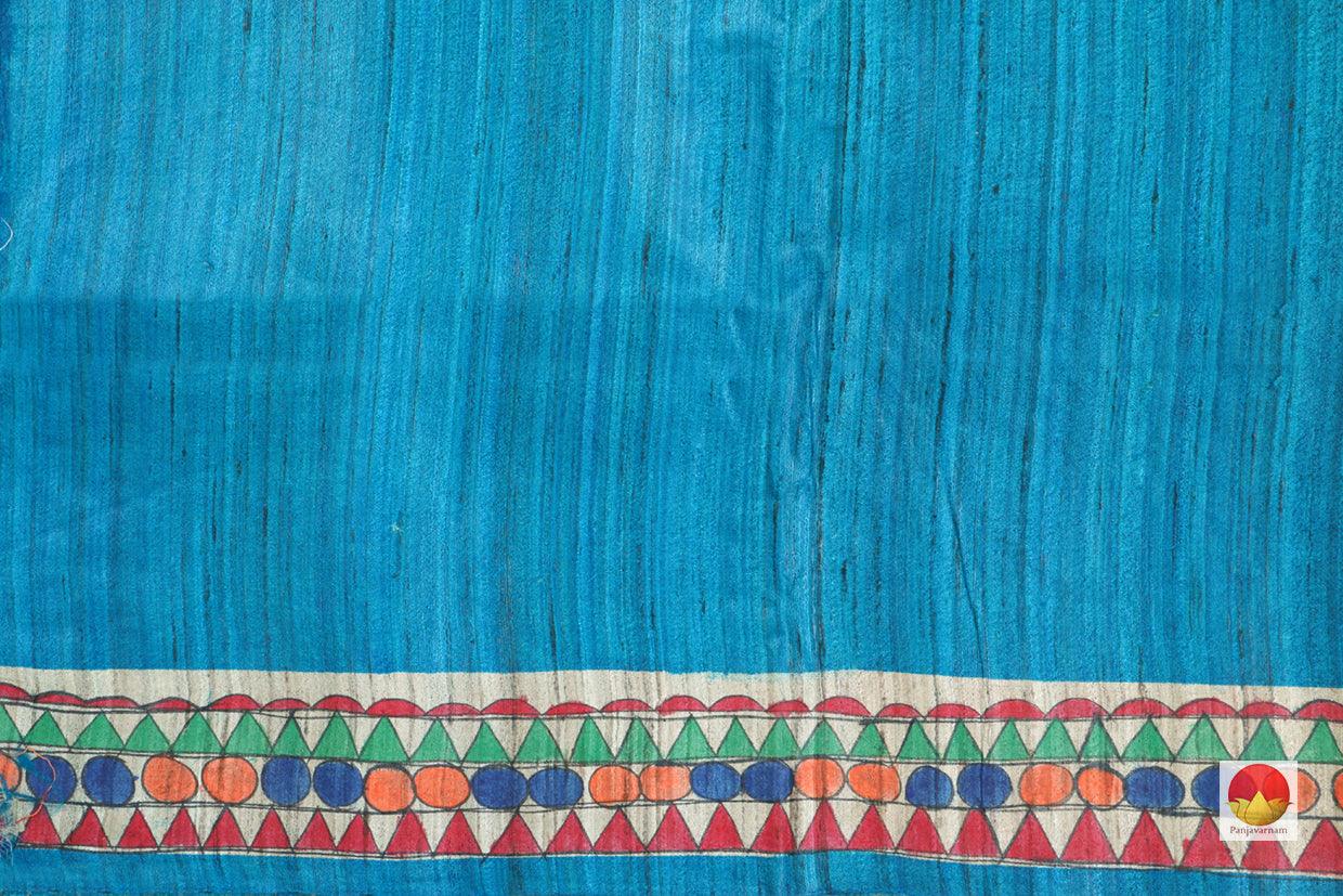 Madhubani - Handwoven Tussar Silk Saree - PT 602 - Archives - Tussar Silk - Panjavarnam