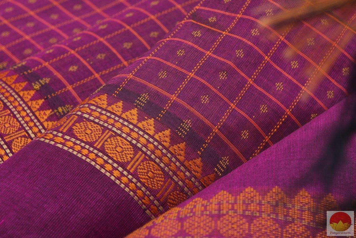 Magenta & Mustard - Ayiram Butta - Handwoven Silk Cotton Saree - PSC 215 Archives - Silk Cotton - Panjavarnam