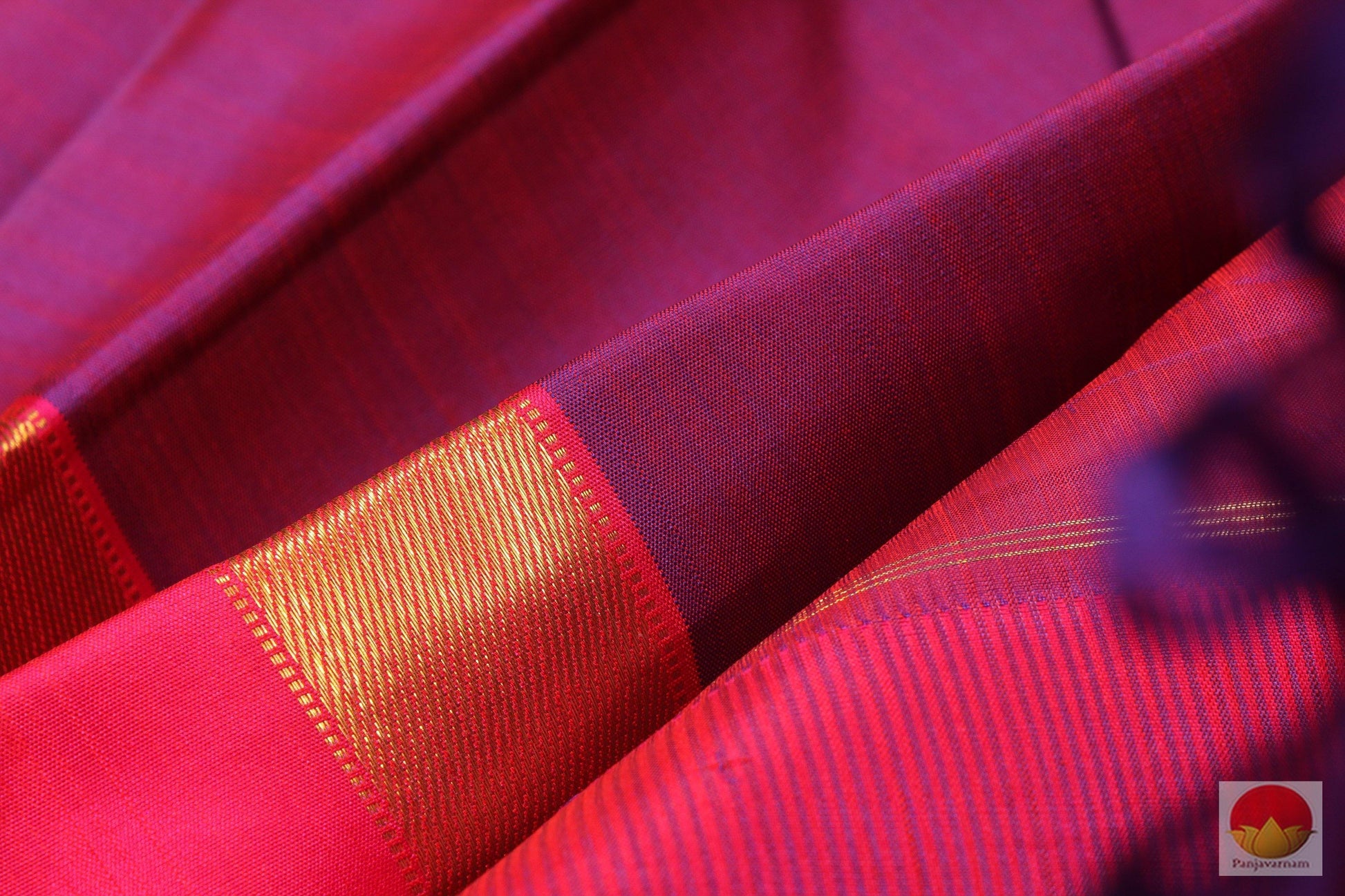 Magenta and Red - Lite Weight Handwoven Pure Silk Kanjivaram Saree - PV SVS 12225 Archives - Silk Sari - Panjavarnam
