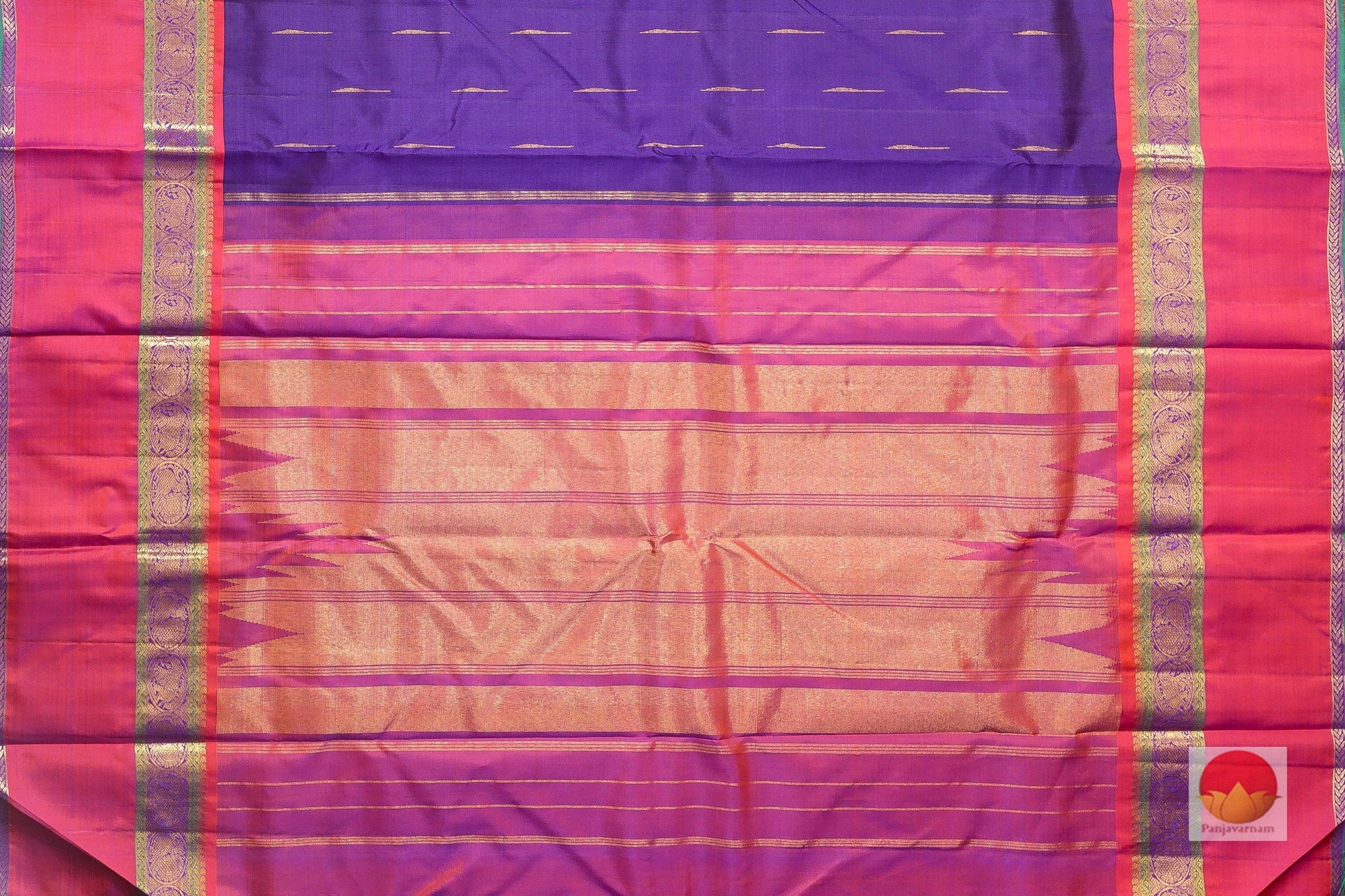 Malli Moggu - Handwoven Pure Silk Kanjivaram Saree - Pure Zari - PV J 5391 - Archives - Silk Sari - Panjavarnam