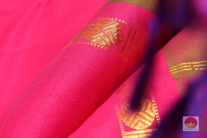 Mubbagam Kanjivaram - Handwoven Pure Silk - PV G 1758 - Silk Sari - Panjavarnam
