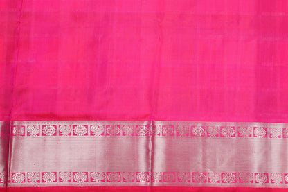 Multicolour Checks Handwoven Pure Silk Kanjivaram Saree - Pure Zari - PA 173 Archives - Silk Sari - Panjavarnam
