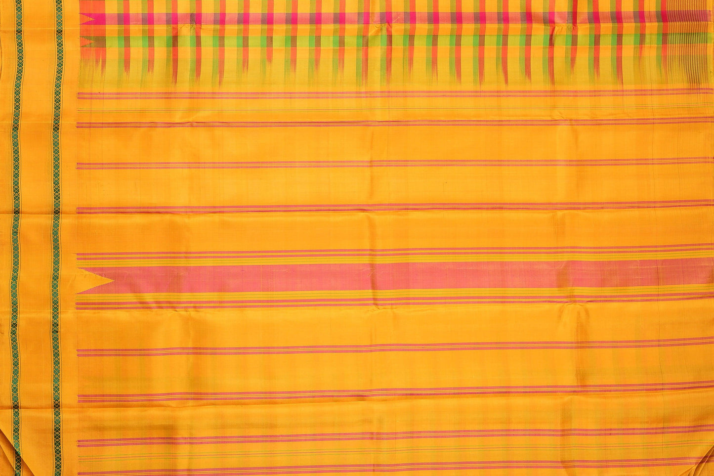Multicolour Checks Kanjivaram Pure Silk Saree - No Zari - PVM 0318 1258 - Silk Sari - Panjavarnam