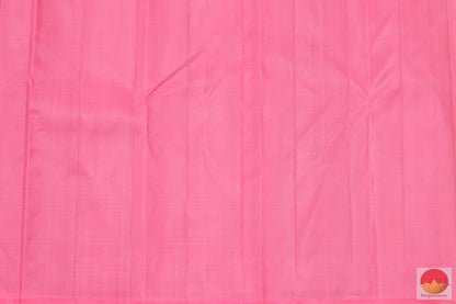 Navy Blue & Pink - Kanchipuram Silk Saree - Handwoven Pure Silk - Pure Zari - PV DS 145 Archives - Silk Sari - Panjavarnam