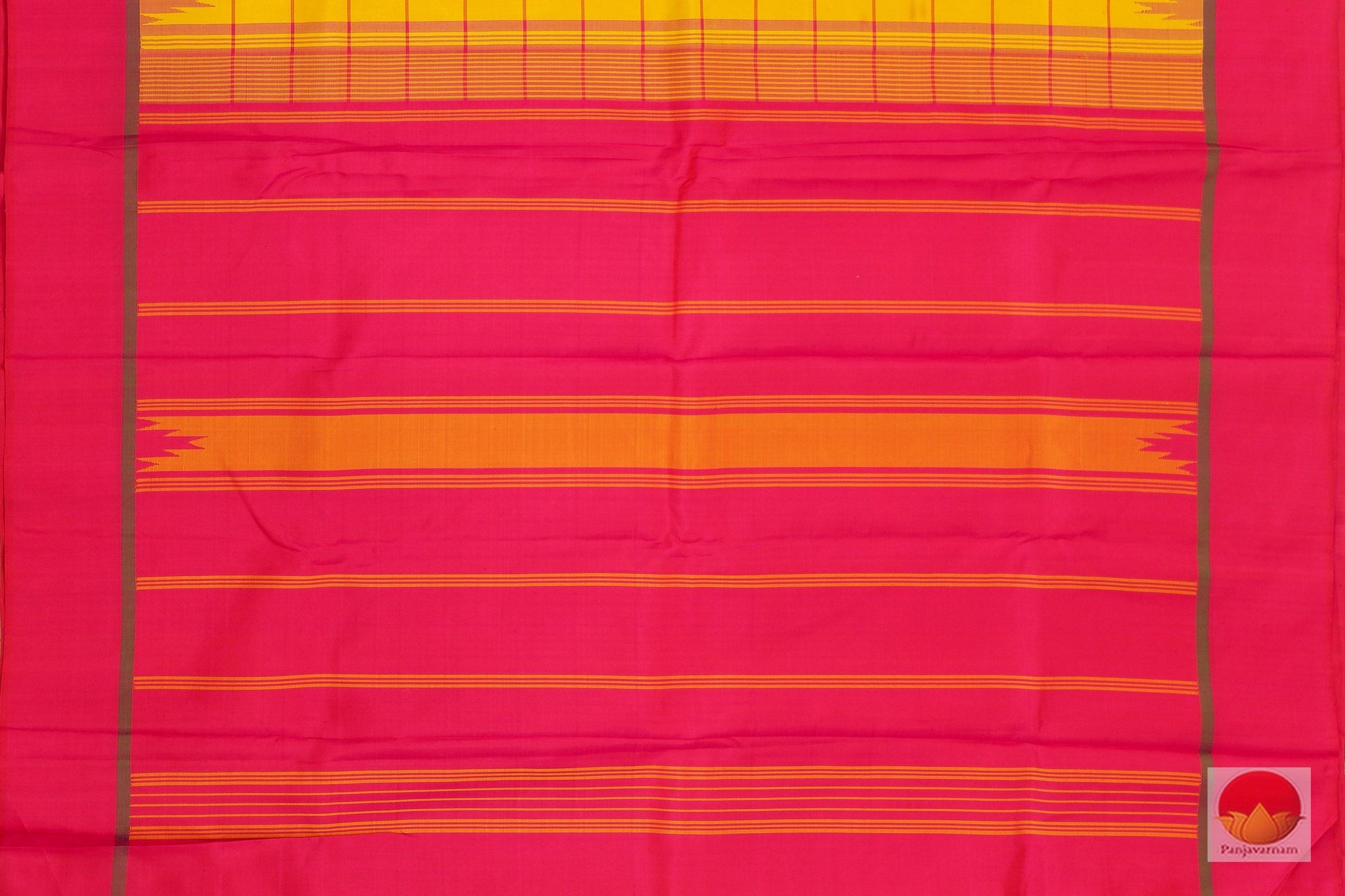 No Zari - Kanchipuram Silk Saree - Handwoven Pure Silk - PV G 4075 - Archives - Silk Sari - Panjavarnam