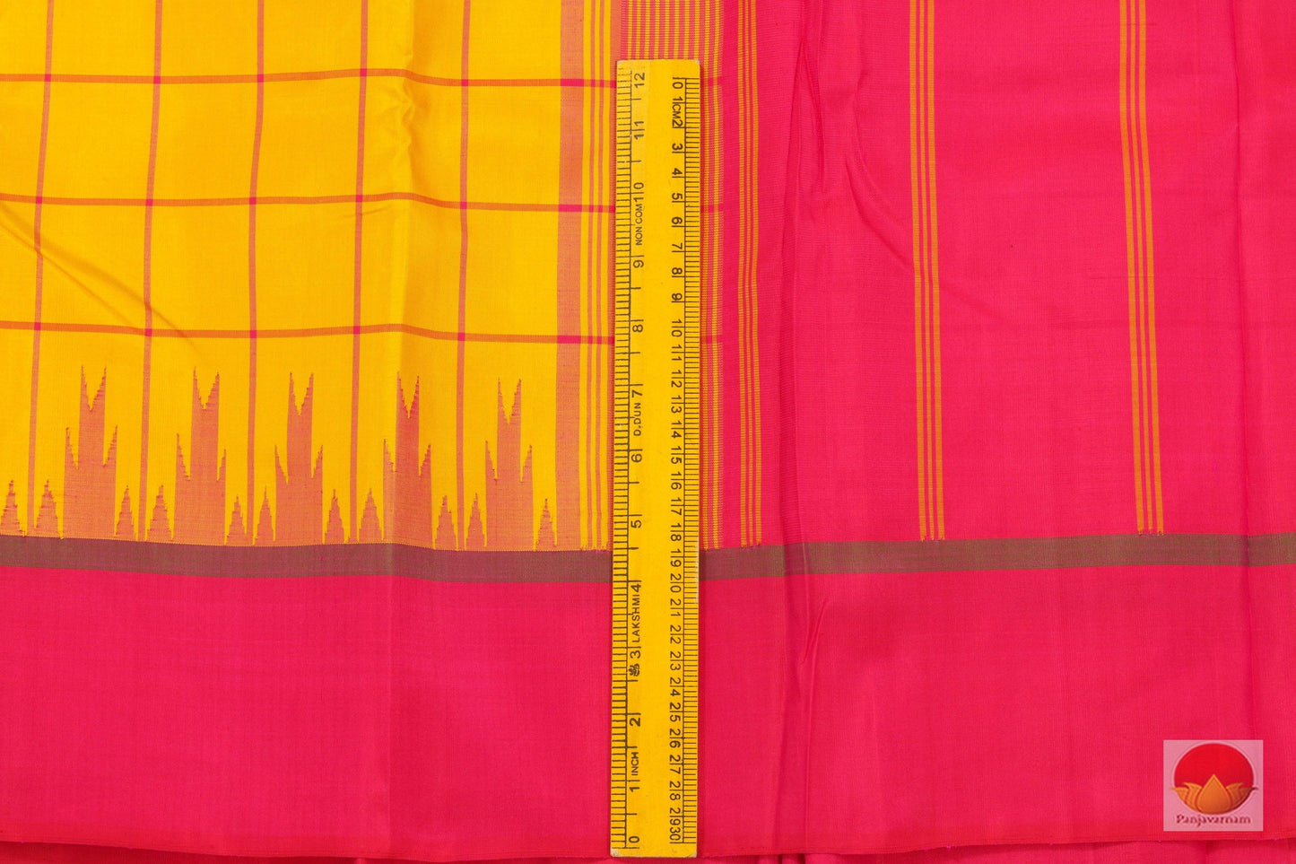 No Zari - Kanchipuram Silk Saree - Handwoven Pure Silk - PV G 4075 - Archives - Silk Sari - Panjavarnam