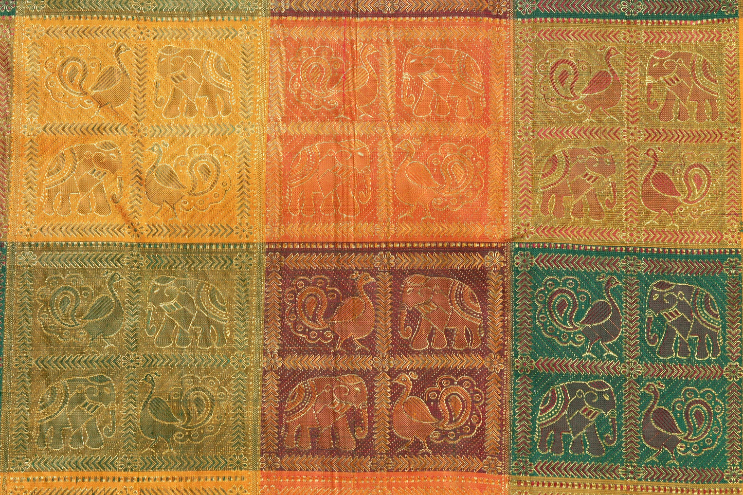 Odiya Style Handwoven Pure Silk Kanjivaram Saree - Pure Zari - PA 150 Archives - Silk Sari - Panjavarnam