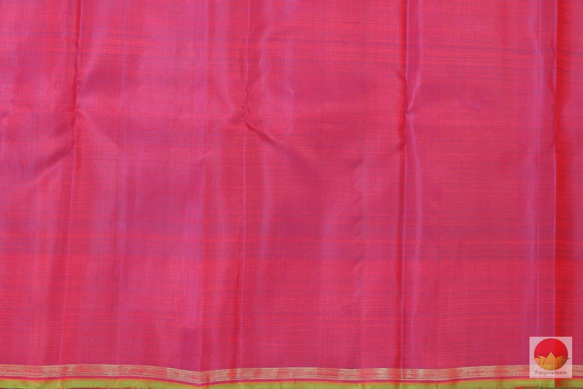 Orange & Magenta - Handwoven Pure Silk Kanjivaram Saree - Pure Zari - G 1957 - Archives - Silk Sari - Panjavarnam