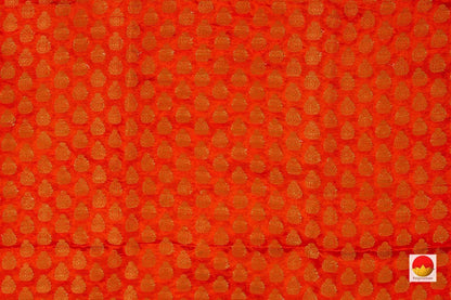 Orange Bandhani Shibori Kota Silk Saree Handwoven For Office Wear PV RJ 38 - Bandhani Silk - Panjavarnam PV RJ 38