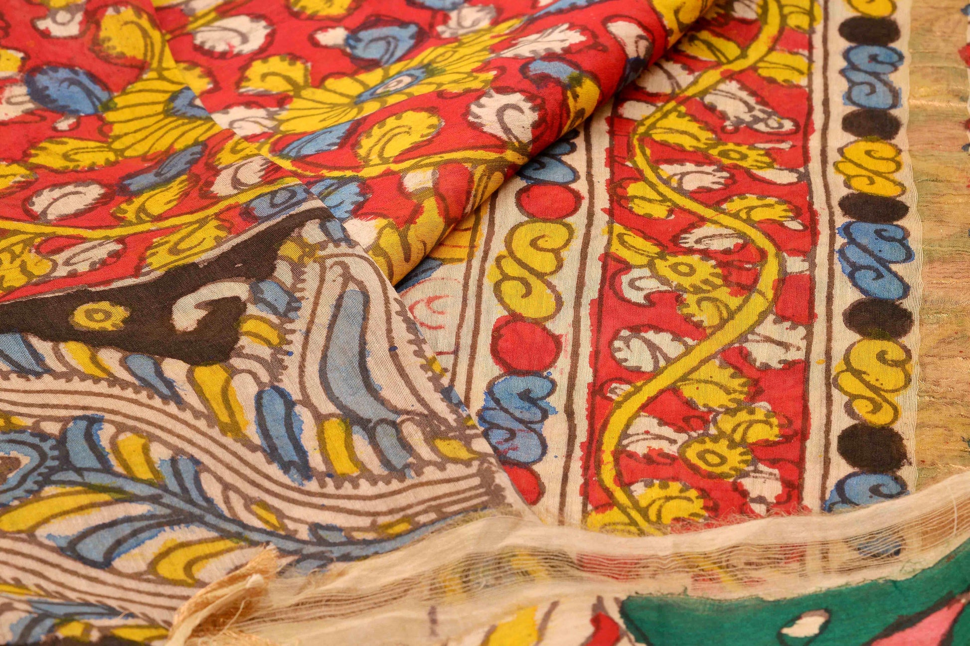 Panjavarnam Kalamkari Silk Saree PK-27 - Kalamkari Silk - Panjavarnam