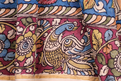 Panjavarnam Kalamkari Silk Saree PK 38 - Kalamkari Silk - Panjavarnam