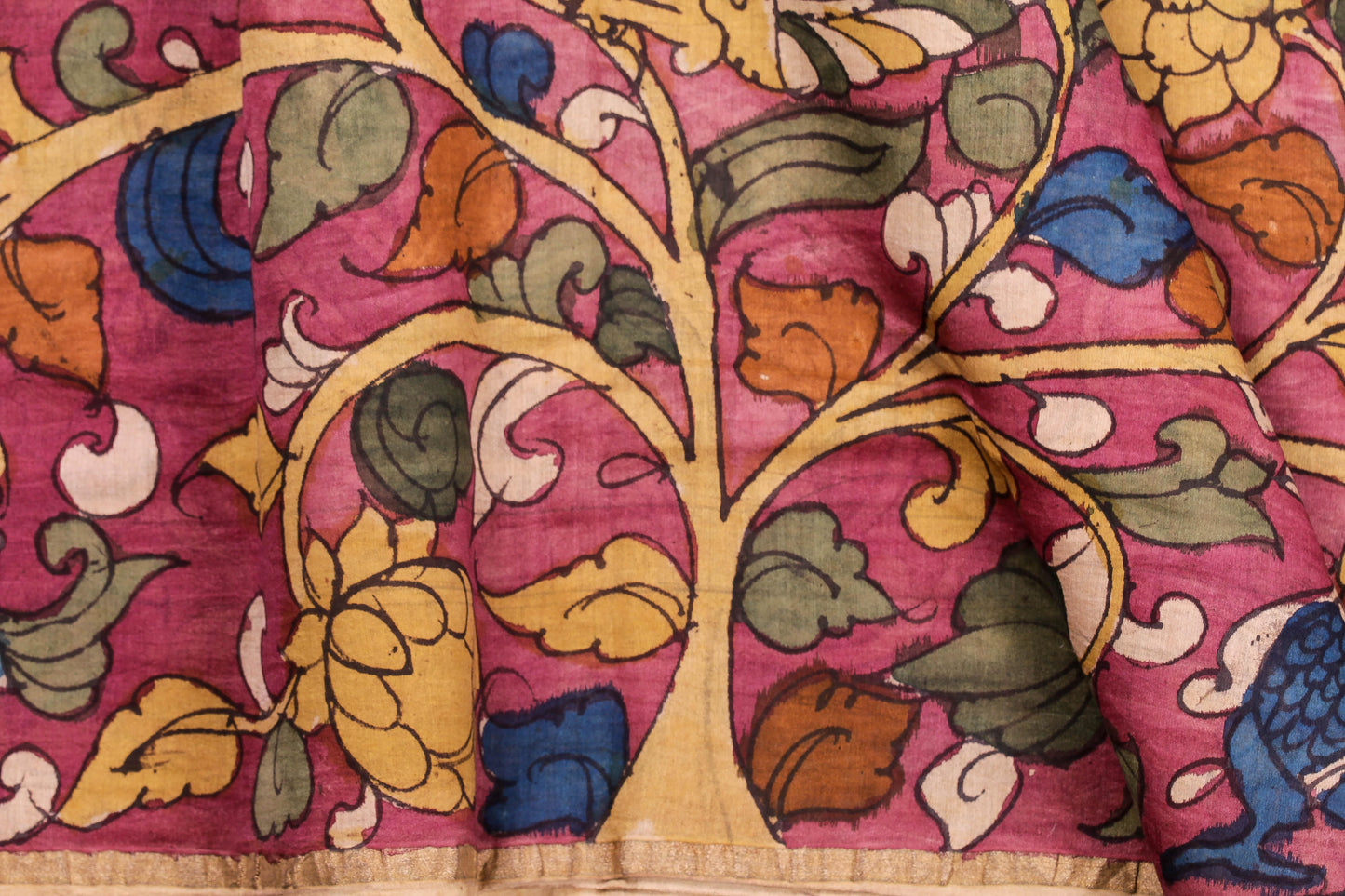 Panjavarnam Kalamkari Silk Saree PK 39 - Kalamkari Silk - Panjavarnam