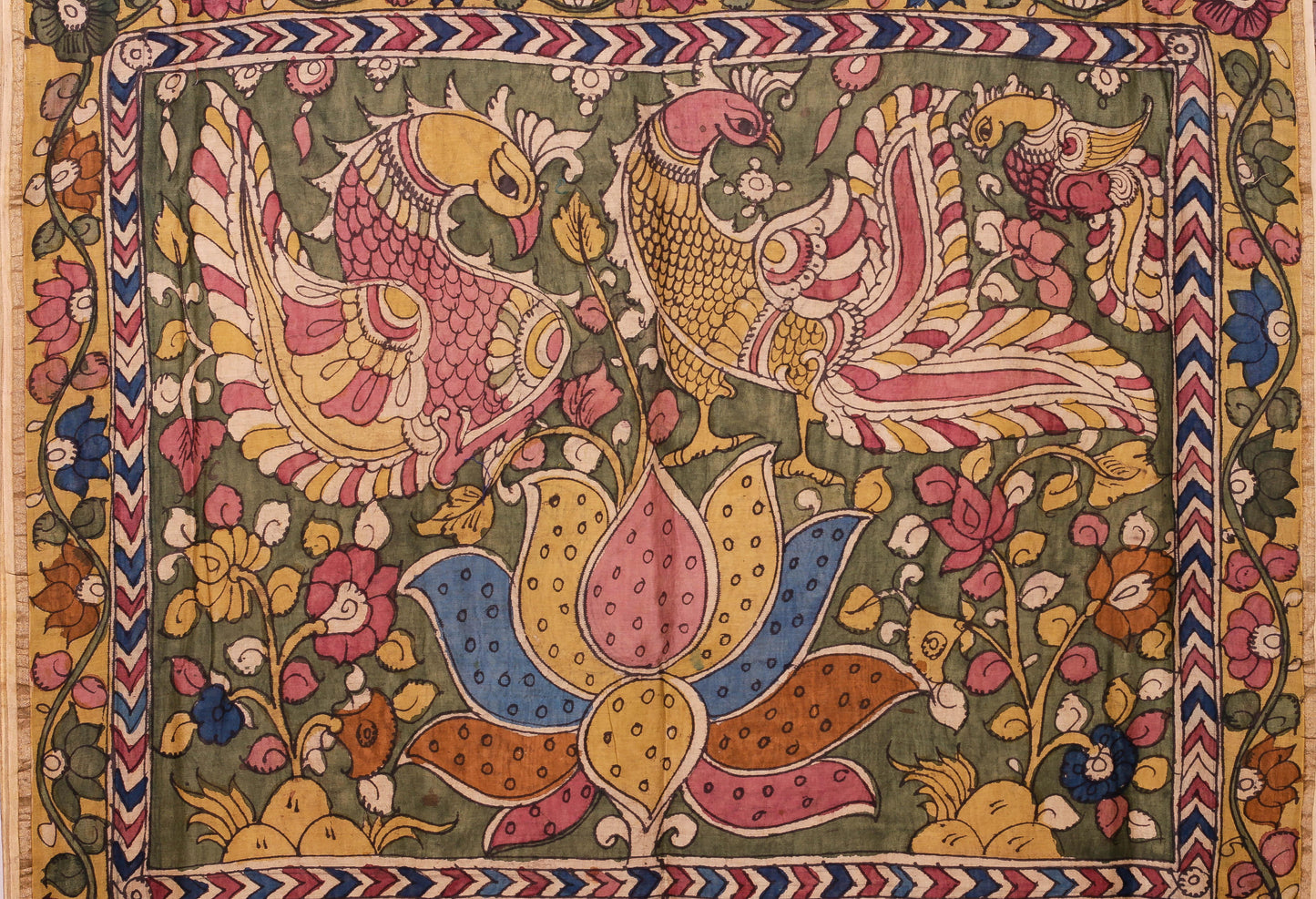 Panjavarnam Kalamkari Silk Saree PK 39 - Kalamkari Silk - Panjavarnam