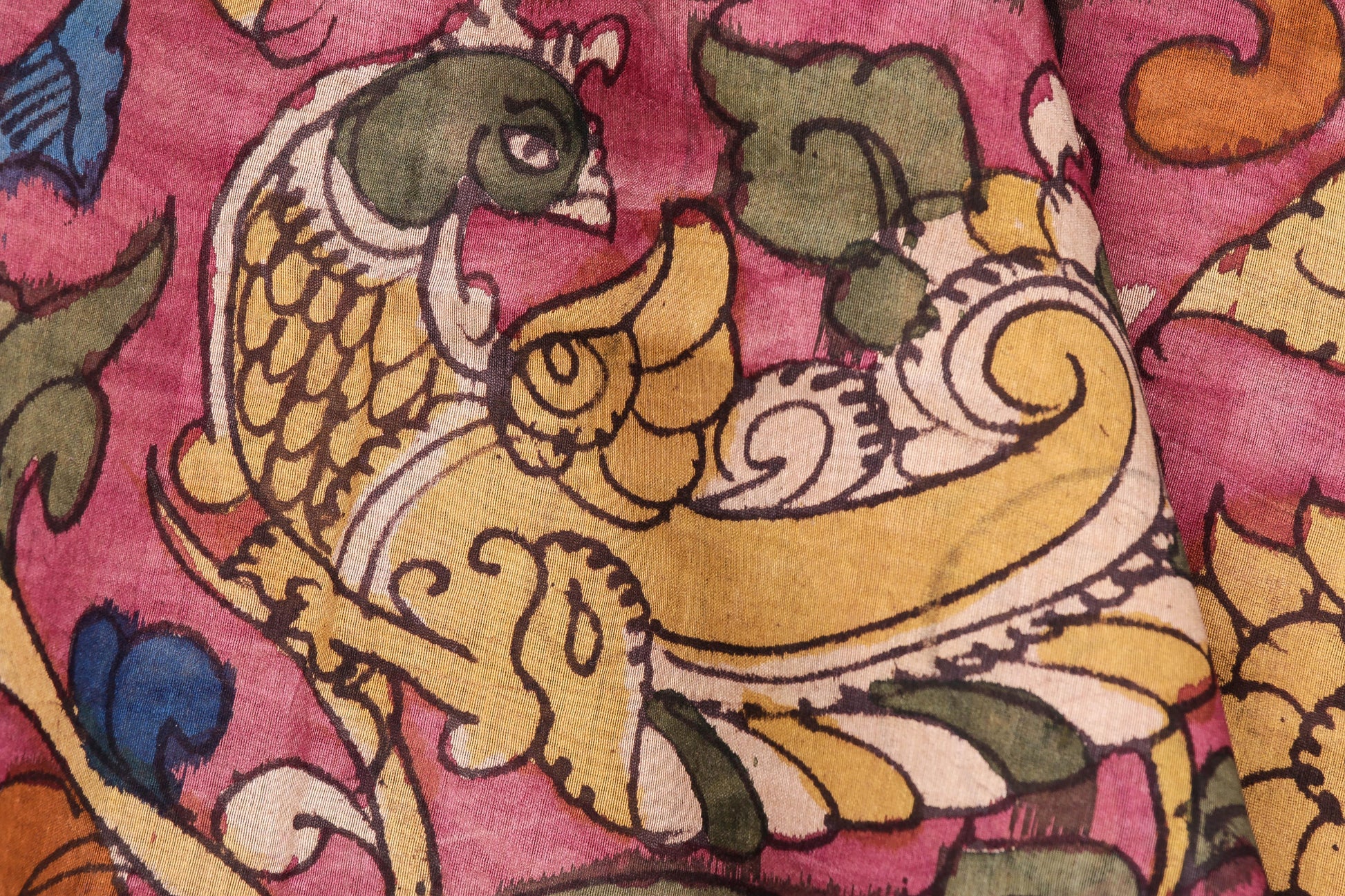 Panjavarnam Kalamkari Silk Saree PK 39 - Kalamkari Silk - Panjavarnam