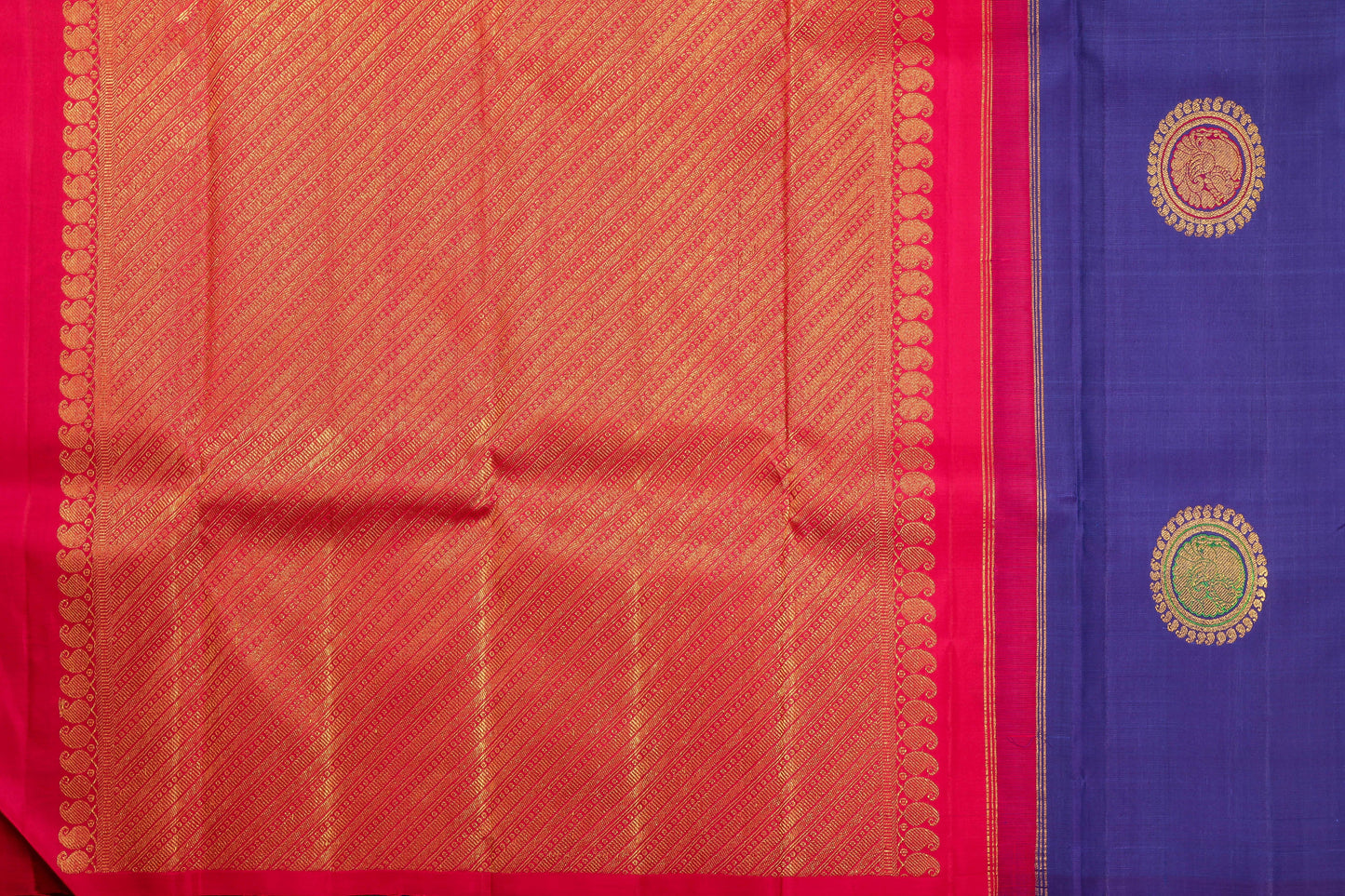 Panjavarnam Kanjivaram Silk Saree ARJ 0118 070 - Silk Sari - Panjavarnam sari