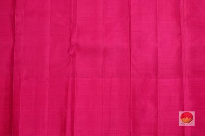 Parrot Green and Pink Handwoven Kanjivaram Pure Silk Saree - Pure Zari - PA SVS 34 - Silk Sari - Panjavarnam