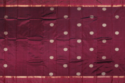Partly Pallu Handwoven Kanjivaram Pure Silk Saree - PVA 0418 1308 - Silk Sari - Panjavarnam