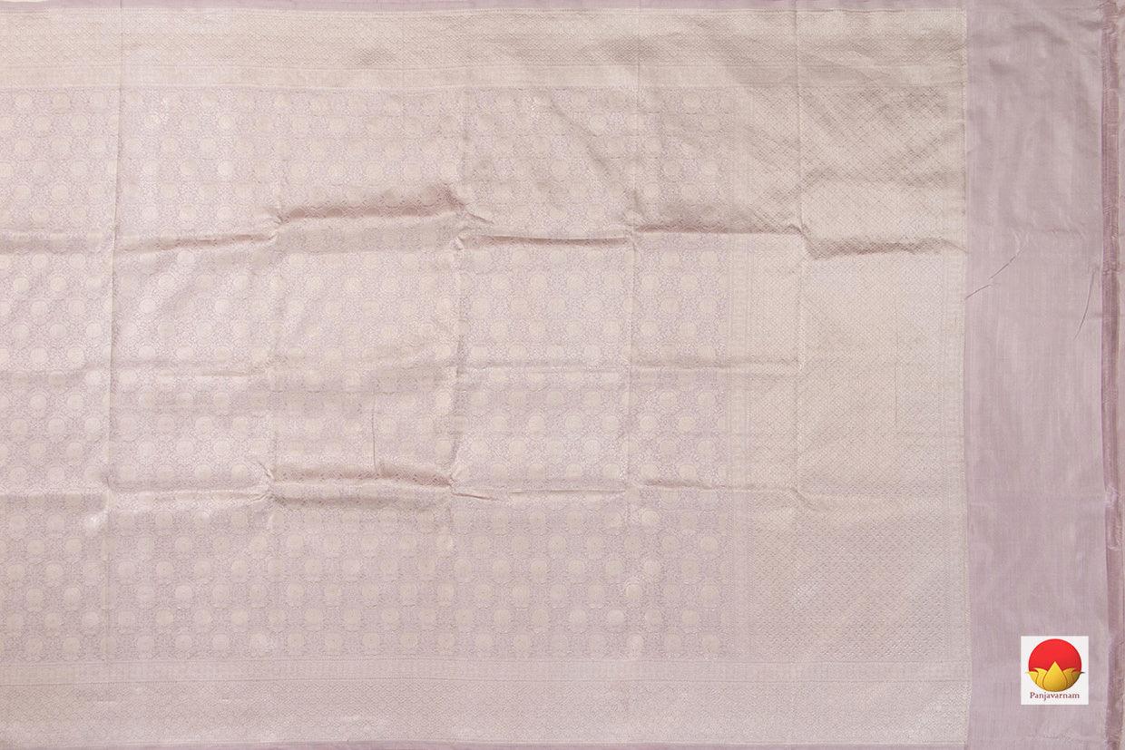 Pastel Mauve Tanchoi Banarasi Silk Saree Handwoven Pure Silk PB KO 105 - Banarasi Silk - Panjavarnam