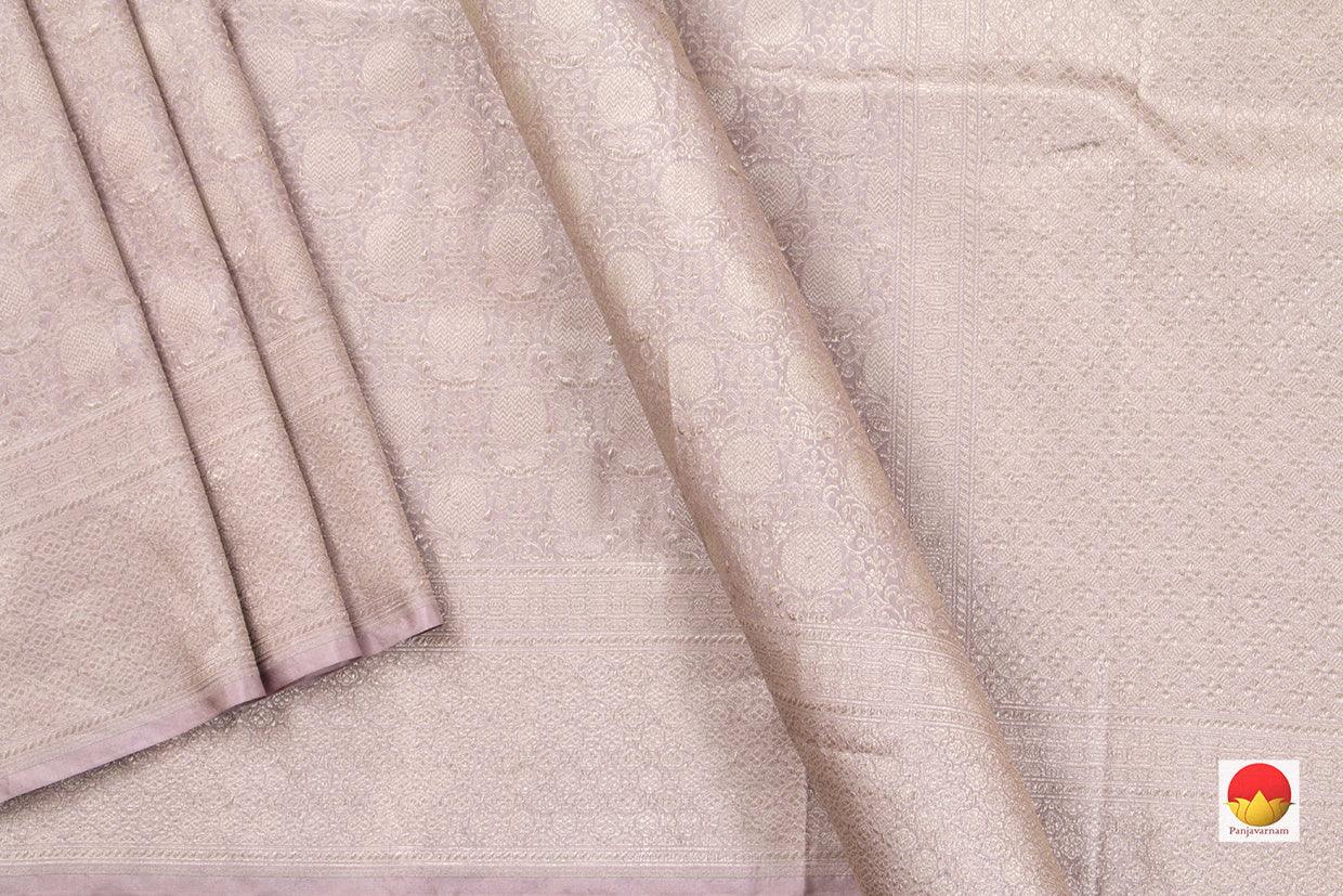 Pastel Mauve Tanchoi Banarasi Silk Saree Handwoven Pure Silk PB KO 105 - Banarasi Silk - Panjavarnam PB KO 105