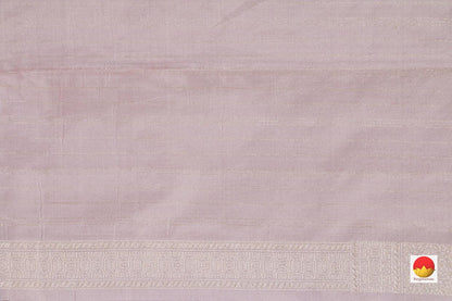 Pastel Mauve Tanchoi Banarasi Silk Saree Handwoven Pure Silk PB KO 105 - Banarasi Silk - Panjavarnam PB KO 105