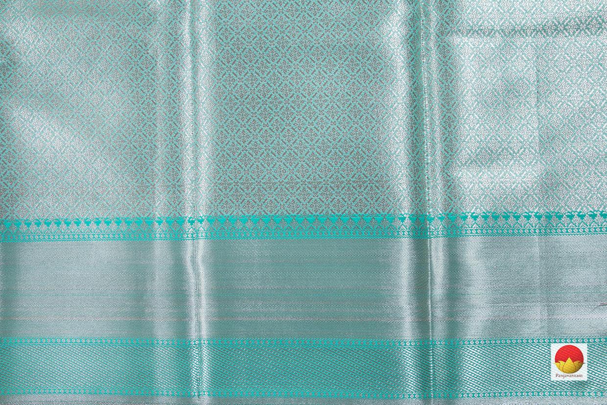 Pastel Peach Banarasi Silk Cotton Saree Handwoven With Antique Zari PSC 1186 - Silk Cotton - Panjavarnam PSC 1186