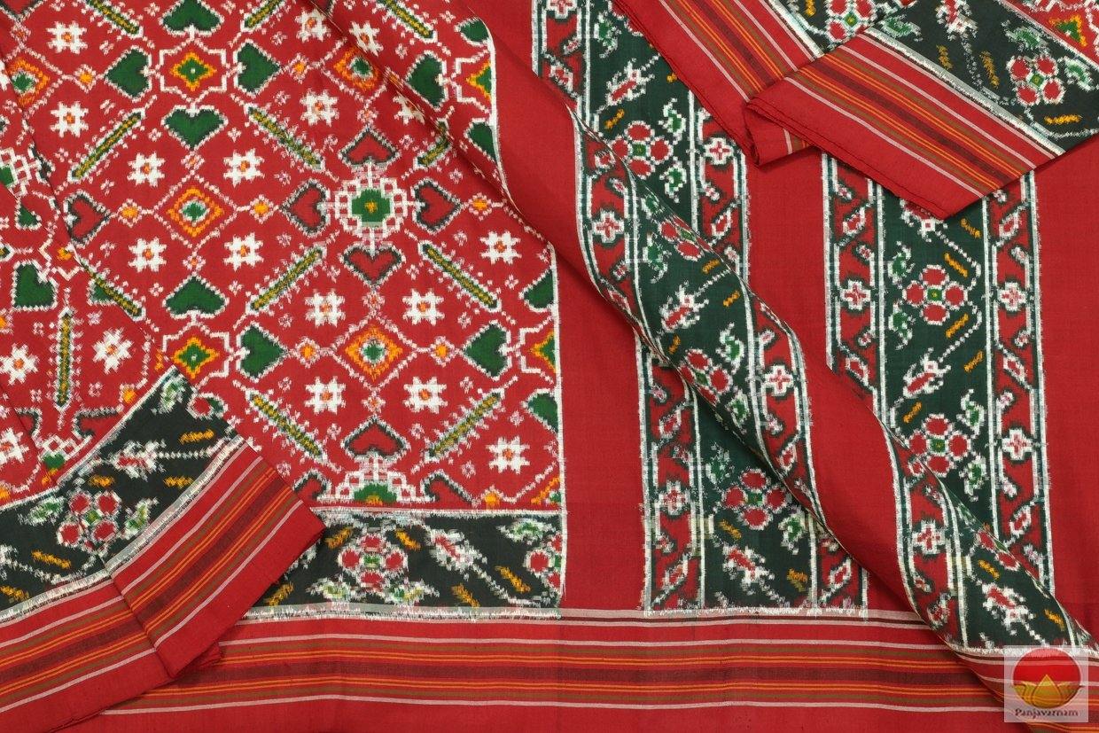 Patan Patola Silk Saree - Double Ikkat - Handwoven Pure Silk - PIK - 14 -2 - Archives - Pochampally Silk - Panjavarnam